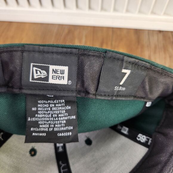 Boston Red Sox New Era 59fifty Fitted 7" Hat Cap Kelly Green MLB Baseball Irish - Picture 10 of 10